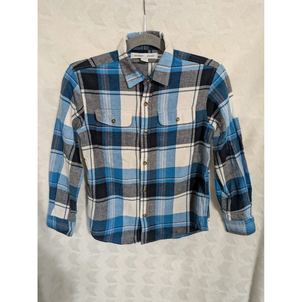 Youth Boy's Old Navy Flannel - Size Large (10-12)